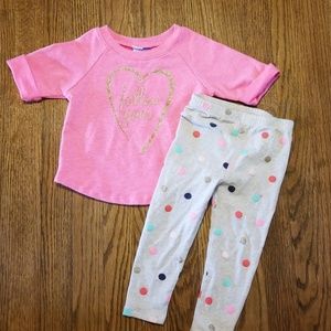 Legging and shirt set.